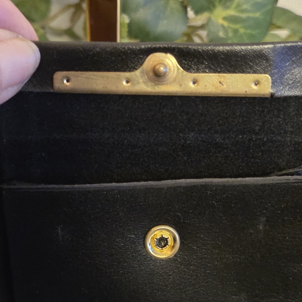 Vintage Woven Leather Photo Pass Case Wallet Cottagecore Organizer 40 View - Picture 10 of 14